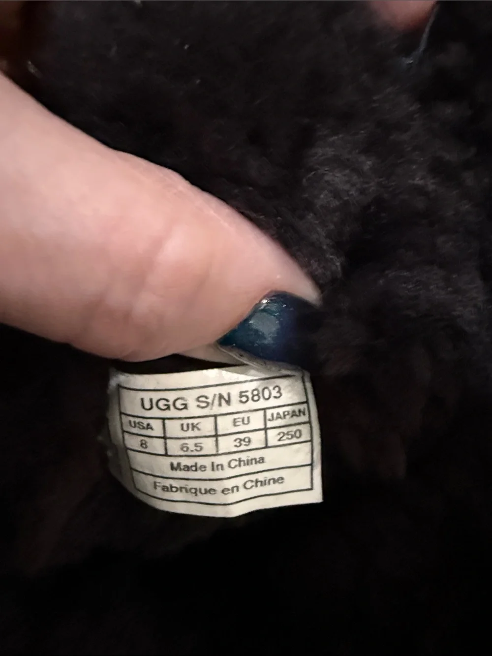 UGG warm shearling